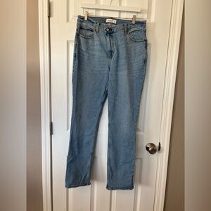 Abercrombie & Fitch Light Wash Straight-Leg Jeans